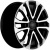 Khomen KHW 1805 7.5x18 6*139.7 ET36 DIA100.1 Black-FP Литой