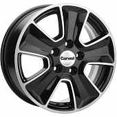 Khomen KHW 1601 6.5x16 5*110 ET46 DIA63.3 Black-FP Литой