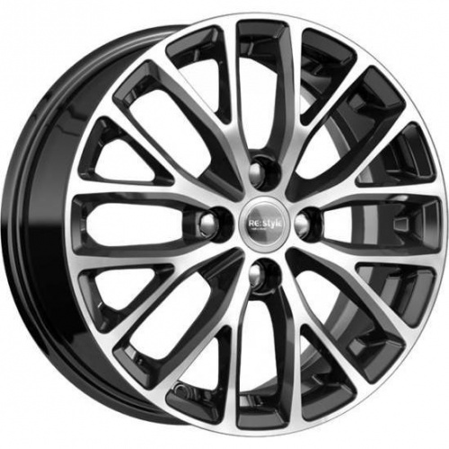 K&K КС782 6x15 4*100 ET48 DIA54.1 Алмаз черный Литой