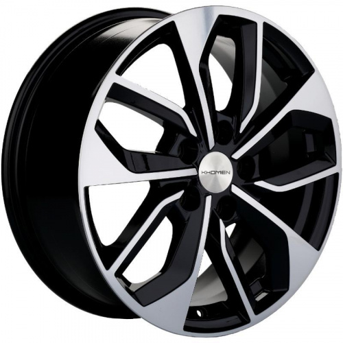Khomen KHW 1703 7x17 5*114.3 ET39 DIA60.1 Black-FP Литой